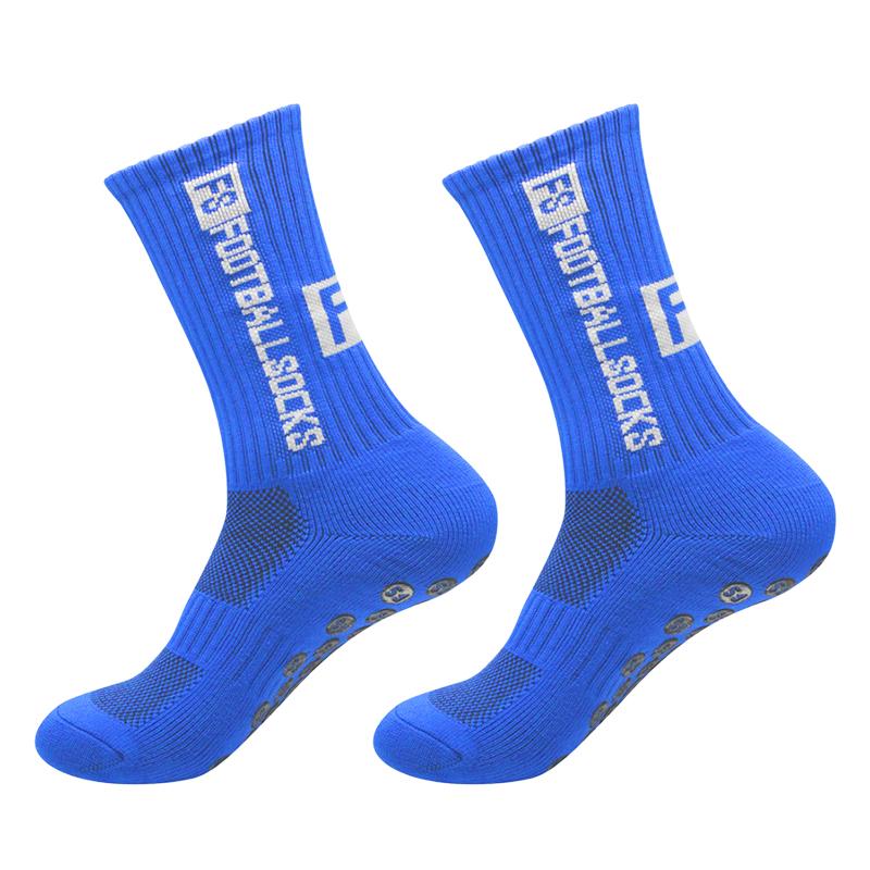 Professional Trend Soccer Crew Socks Men Sweat Absorbent Breathable Training Sports Grip Anti-Slip Bottom Adults Autumn