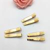 10Pcs Women Hairpins Non-fading Gloss Geometric Duck-bill Clips Anti-slip Non-falling Hollow Out Metal Openwork for Daily Wear