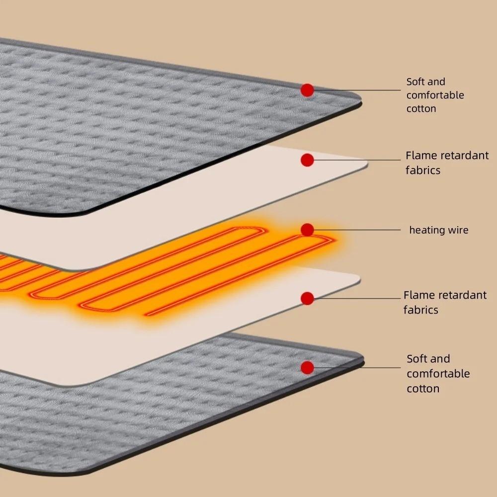 Многофункциональная грелка, портативное зимнее теплое электрическое одеяло для облегчения боли в шее, физиотерапевтическая подушка с таймером