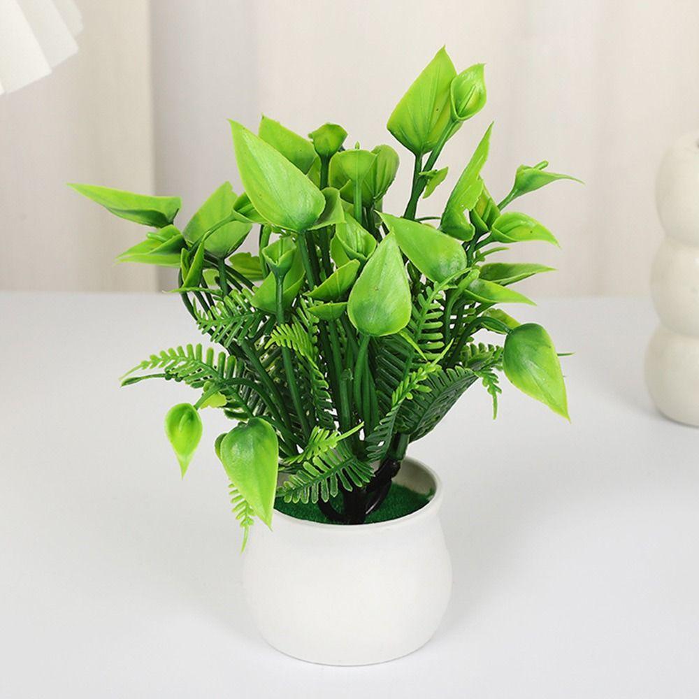 Зеленые реалистичные растения в горшках Алоэ Трава Искусственная трава Подарочные горшки Искусственные растения Бонсай