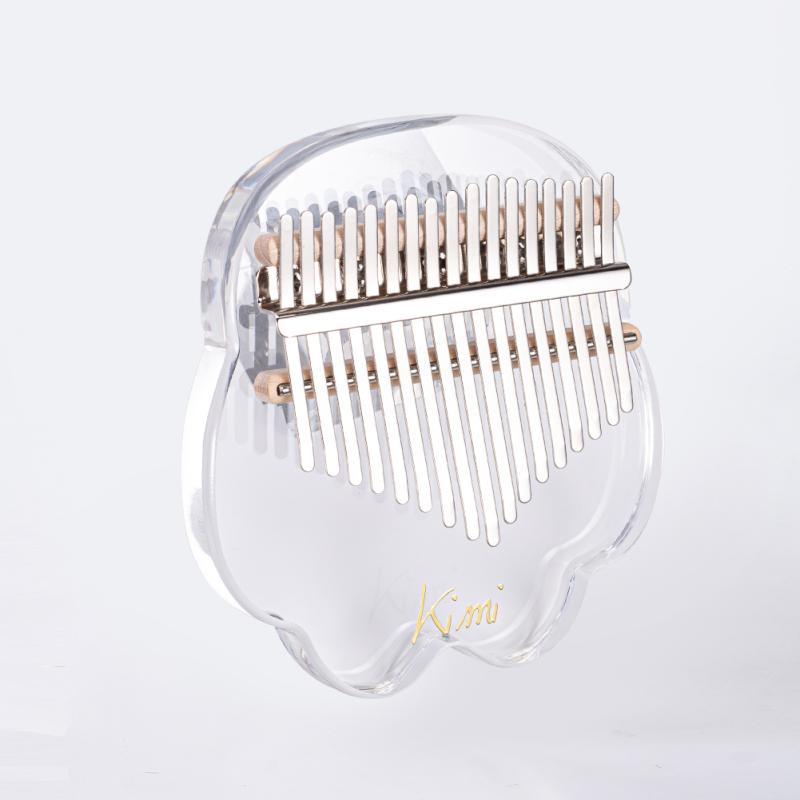 Горячий! Милое кошачье когти в форме 17 клавиш Калимба, акриловое пианино для большого пальца, прозрачный клавишный инструмент с тюнером