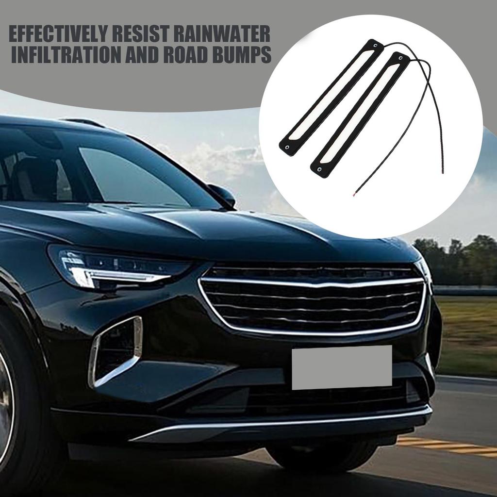 Led Daytime Driving Lights 9in Waterproof Silicone Lamp 2 Pieces Super Bright Modified Car LED Lights Front Rear For Truck