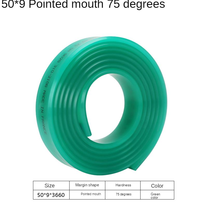 50 мм*9 мм плоский/острый резиновый ракель для шелкографии 75A DIY шелкография чернила для трафаретной печати скретч-доски инструменты резиновое лезвие ракеля