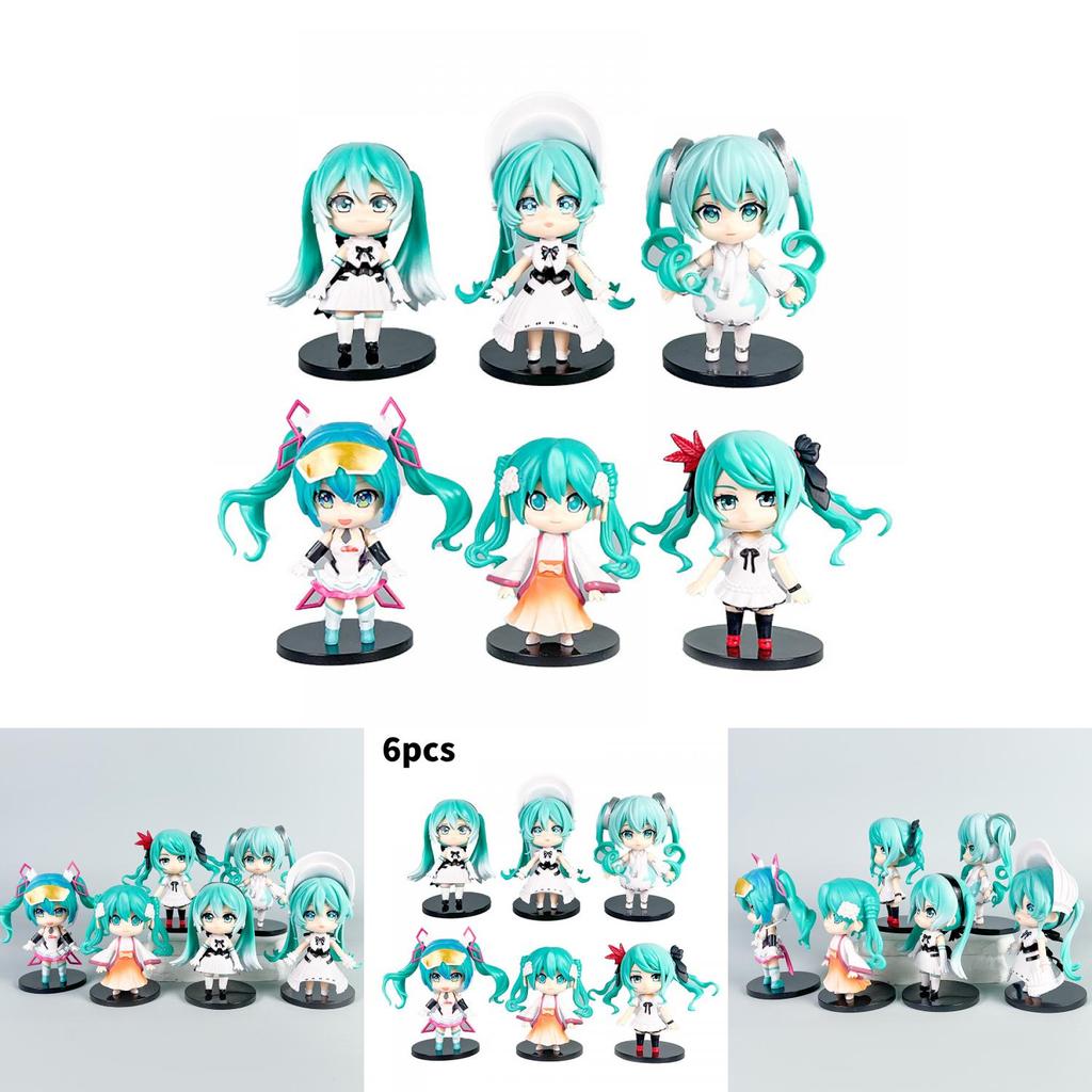 Hatsune Miku Chibi Pvc Figures Pack With Assembly For Collectors And Gift