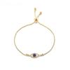 Fashion Blue Zircon Eye Open Adjustable Bracelets Charm Box Chain Bracelets For Women Party Jewelry