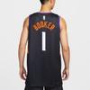 Nike Джерси для баскетбола NBA Swingman Dri-FIT City Edition Девин Букер 1 быстросохнущая с круглым вырезом Мужские джерси Черный HM5993-011