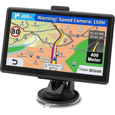 Автомобильный GPS-навигатор - 7 дюймов, Бесплатные пожизненные обновления карт, Предупреждения о камерах скорости и POI