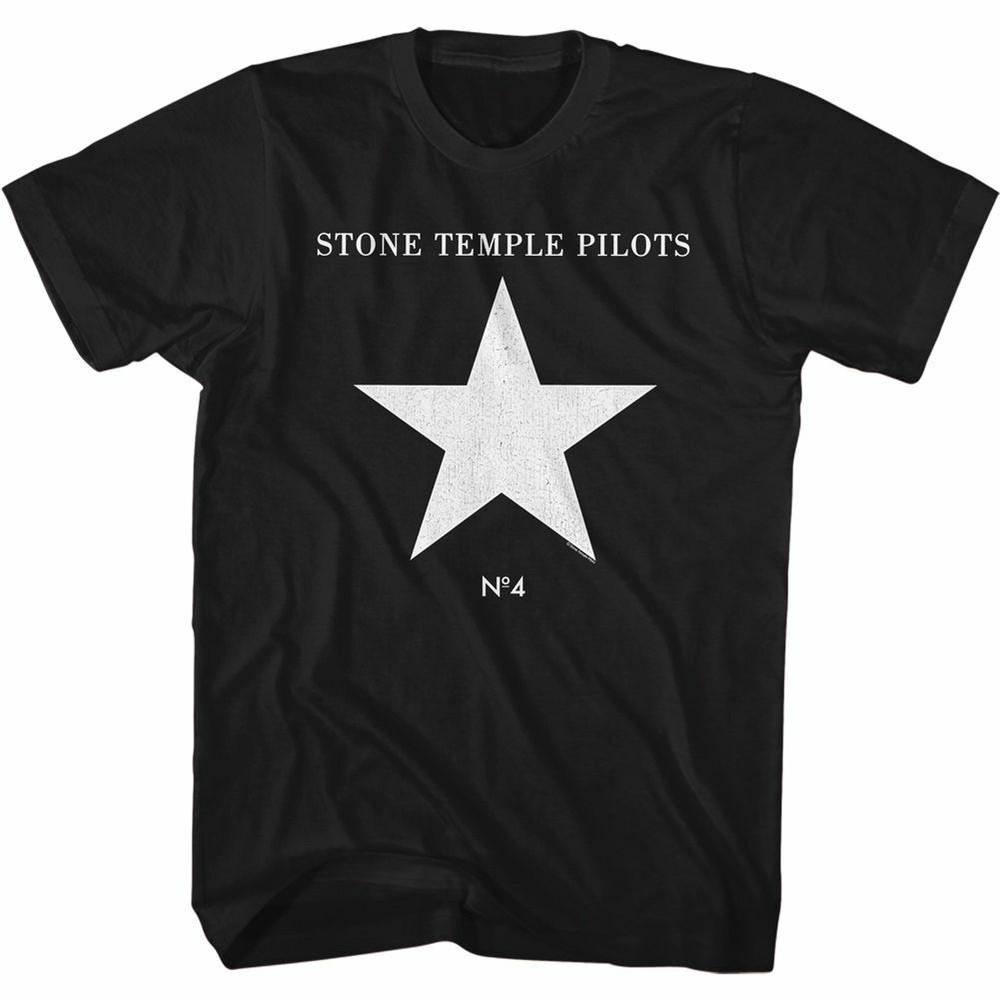 Stone Temple Pilots Number 4 Черная взрослая футболка