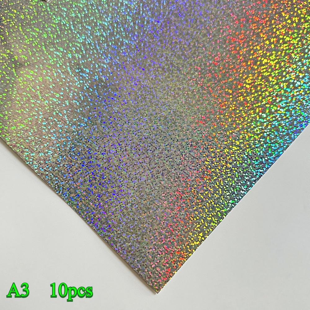 Лазерная бумага-вспышка Трансграничная горячая распродажаЦветная толстаяЛазерная бумага Золото СереброКартон Крафт-бумага Алюминиевая фольга ПЭТ Зеркальная бумага
