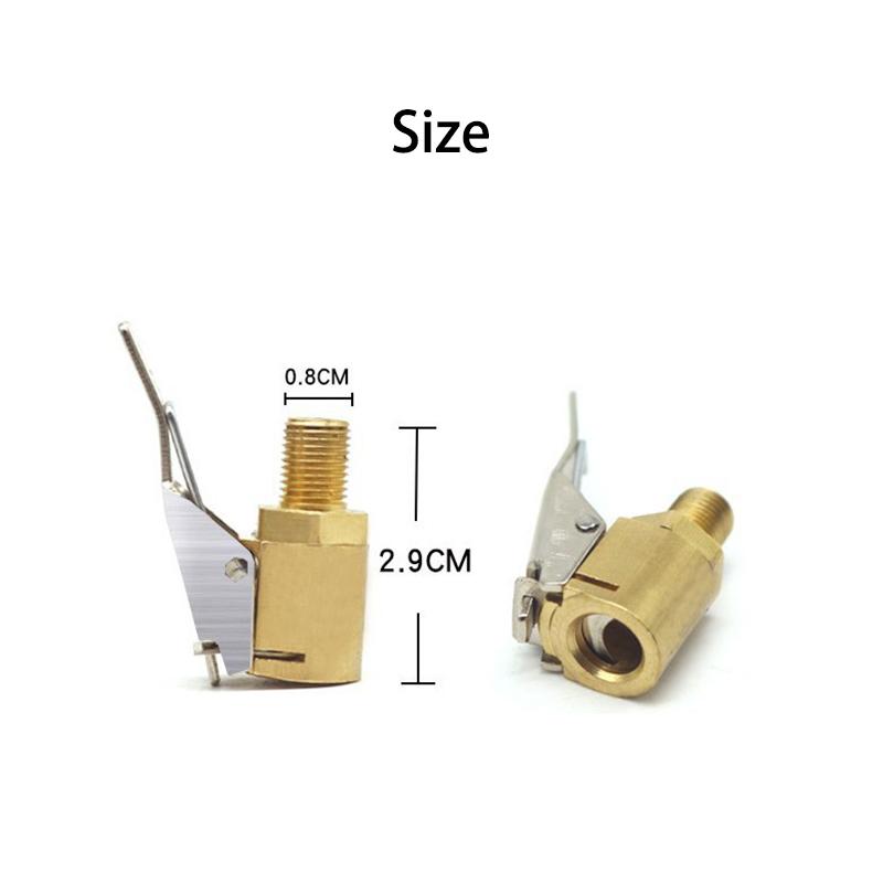 Новый усовершенствованный автомобильный патрон для накачивания шин, клапан, разъем, зажимной адаптер, автомобильный латунь, 8 мм, клапан колеса для надувного насоса