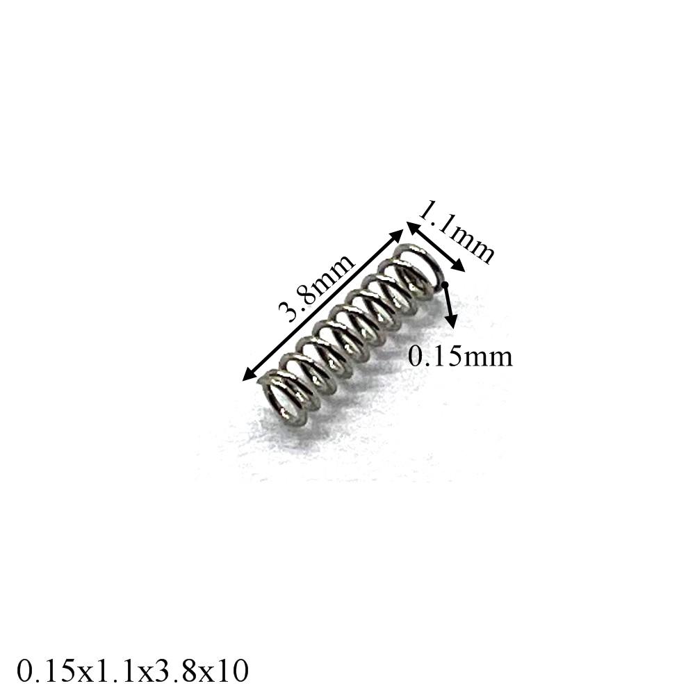 10pcs Watch Spring Precision Small Spring Strap Button Springs Wire Diameter 0.12-0.15MM