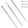 Stainless Steel Titanium Curved Piercing Taper Tool Earring Applicator Professional Puncture Straight/Curved Pole Earring Tool