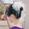 Акриловая ткань сетчатая пряжа цветок заколка для волос темпераментная универсальная задняя пластина для головы заколка сладкая нишевая прическа аксессуары для волос женщина
