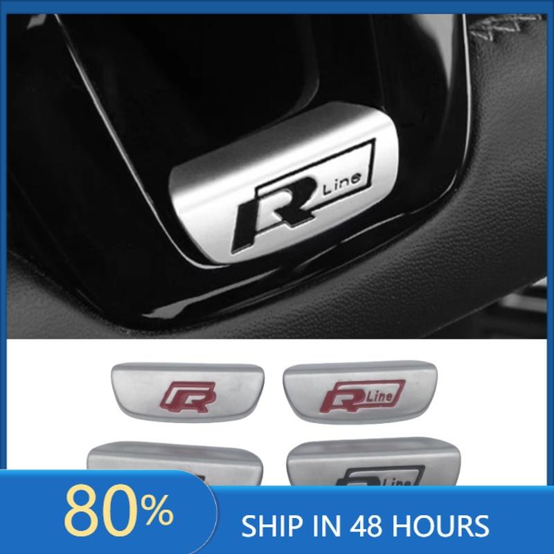 BSI1 Для VOLKSWAGEN VW GTI 1 шт. 3D ABS для R Line значок на руль центральная крышка значок наклейка Стиль Автоаксессуары in2