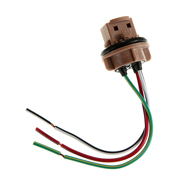 2Pcs 7443 T20 Female Brake Turn Signal Bulb Holder Socket Adapter Wiring Harness