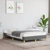 VidaXL Bed Frames, Upholstered Bed with Slatted Base, Double Bed with Footboard, Adult Bedroom Bed, Modern, Dark Grey 379490