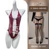 Sexy lingerie sexy SM strap one-piece clothes front buckle lace sexy nightclub passion uniform