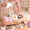 Kids Dress-Up Toy Set With Princess Hair Accessories Mini Makeup Station Girls Ages 4-6
