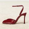 Sexy Thin Heels Sandals Women Ankle Strap Elegant Wedding Dress Shoe Female Fashion Brand High Heels Sandalias De Mujer