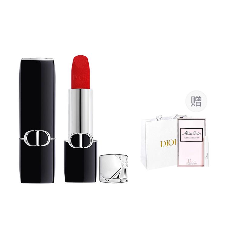 Dior Парфюм Vibrant Blue Gold Помада + Цветочная Sweetheart Пробник Бархатистая Матовая Гладкая Стойкая Легко Наносится Мягкое Покрытие Премиум 3,5 г + 1 мл День Матери