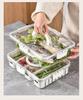 Контейнер для хранения продуктов в холодильнике из ПЭТ — утолщенный пластик, сохраняет свежесть, сливается и пригоден для заморозки.