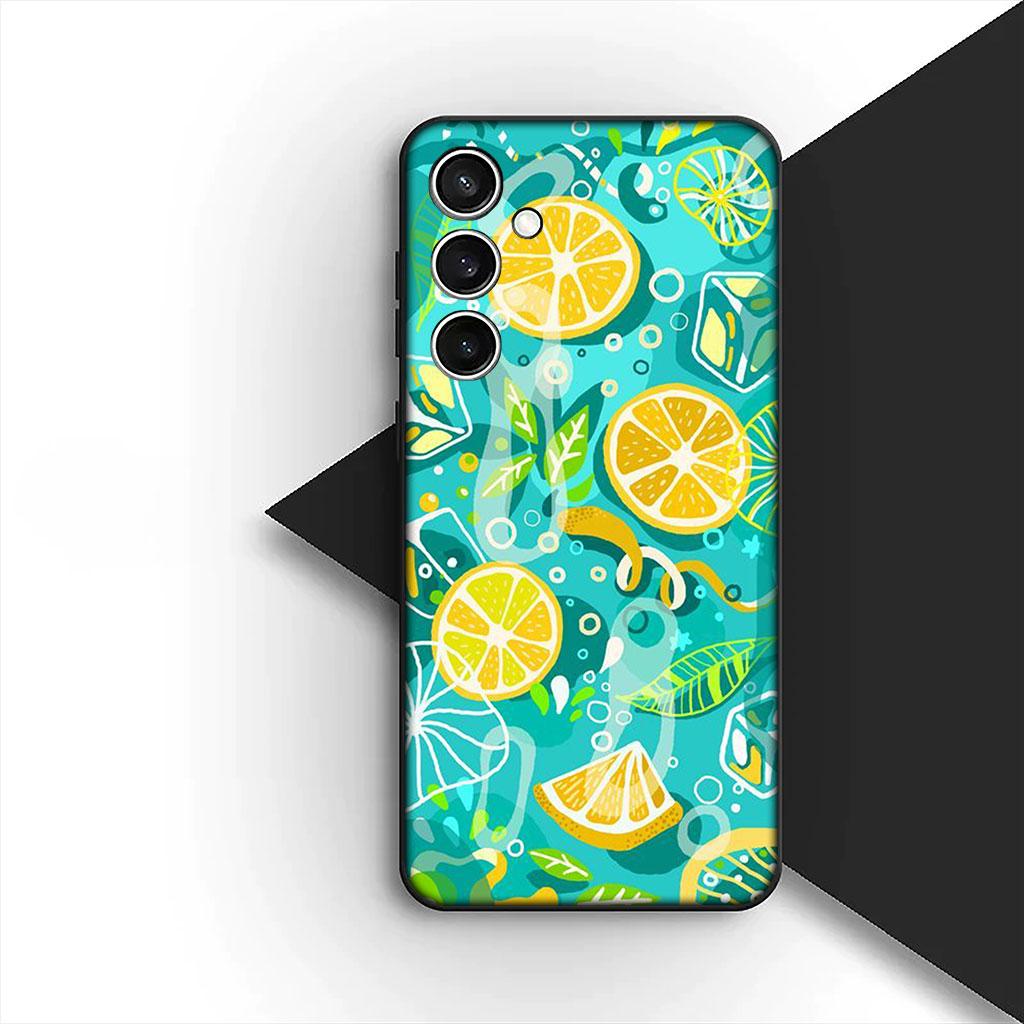 Cherry Strawberry fruit Summer Avocado Lemon Cover for Samsung Galaxy S25 S24 S23 FE Ultra Plus S7 Edge S25+ S23+ A56 5G Case