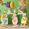 2/3 шт. пасхальный кролик настольная табличка фермерский деревенский деревянный яйцо кролик украшение счастливой Пасхи весна домашний офис стол центральное украшение