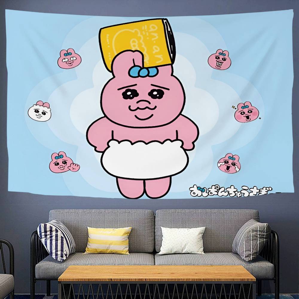 Cartoon OOpanchu Hanging Bohemian Tapestry Hanging Tarot Hippie Wall Rugs Dorm Wall Hanging Home Decor