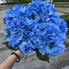 Шелковые искусственные цветы гортензии большого размера, имитация свадебной флористики для домашней вечеринки, свадьбы