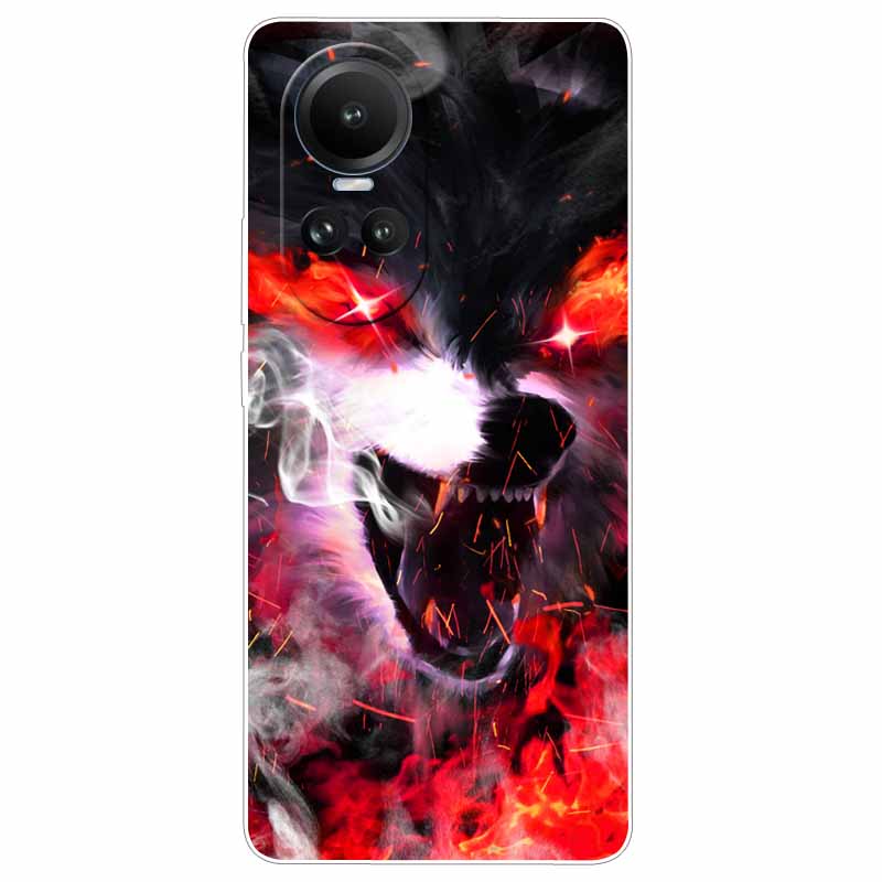 Чехол для Oppo Reno 10 5G CPH2531 Силиконовый Расписной Кот Животные ТПУ Мягкий Мраморный Coque для Oppo Reno10 Pro 5G CPH2525 Чехол для Телефона