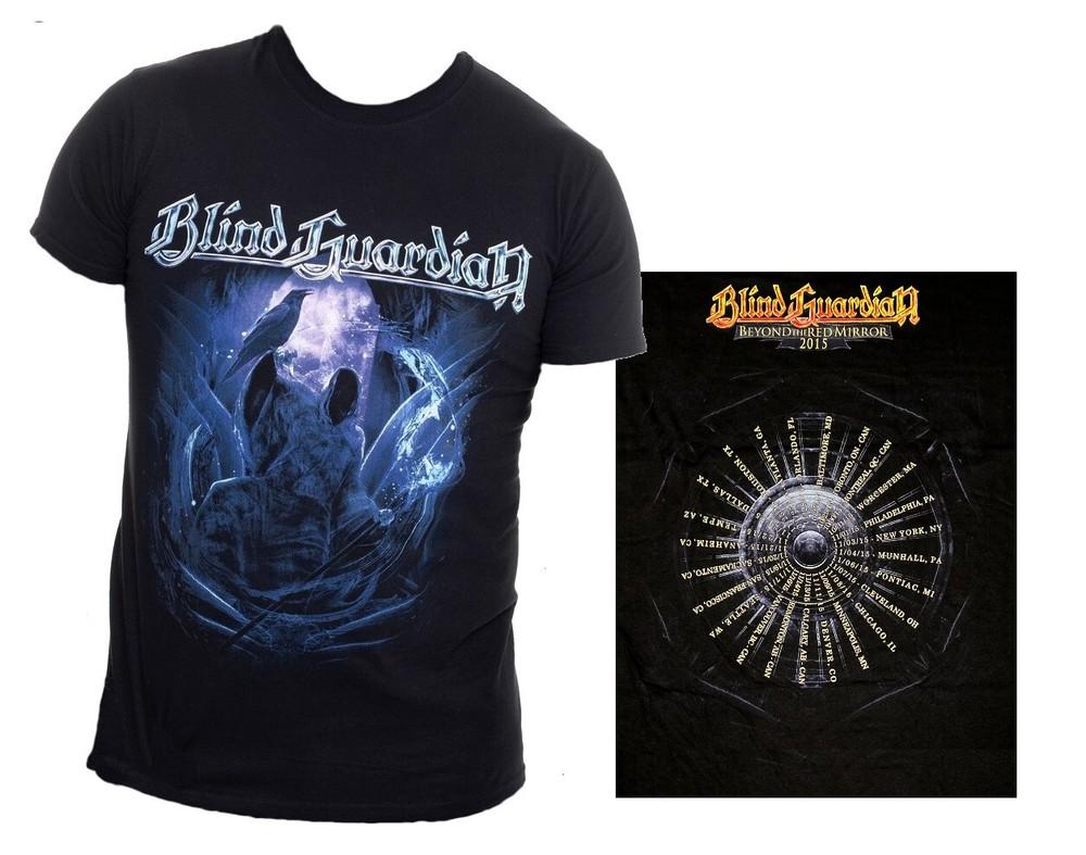BLIND GUARDIAN cd lgo REAPER CROW Официальная ТУРОВАЯ РУБАШКА Последние 2XL OOP beyond mirror Унисекс Футболка