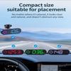 G29 GPS Проекционный дисплей на лобовое стекло Предупреждение о скорости в реальном времени Функция компаса Портативный автомобильный аксессуар для водителей в путешествиях