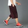 350 Jin Men's Plus Size Loose Fit Summer Basketball Cropped Pants