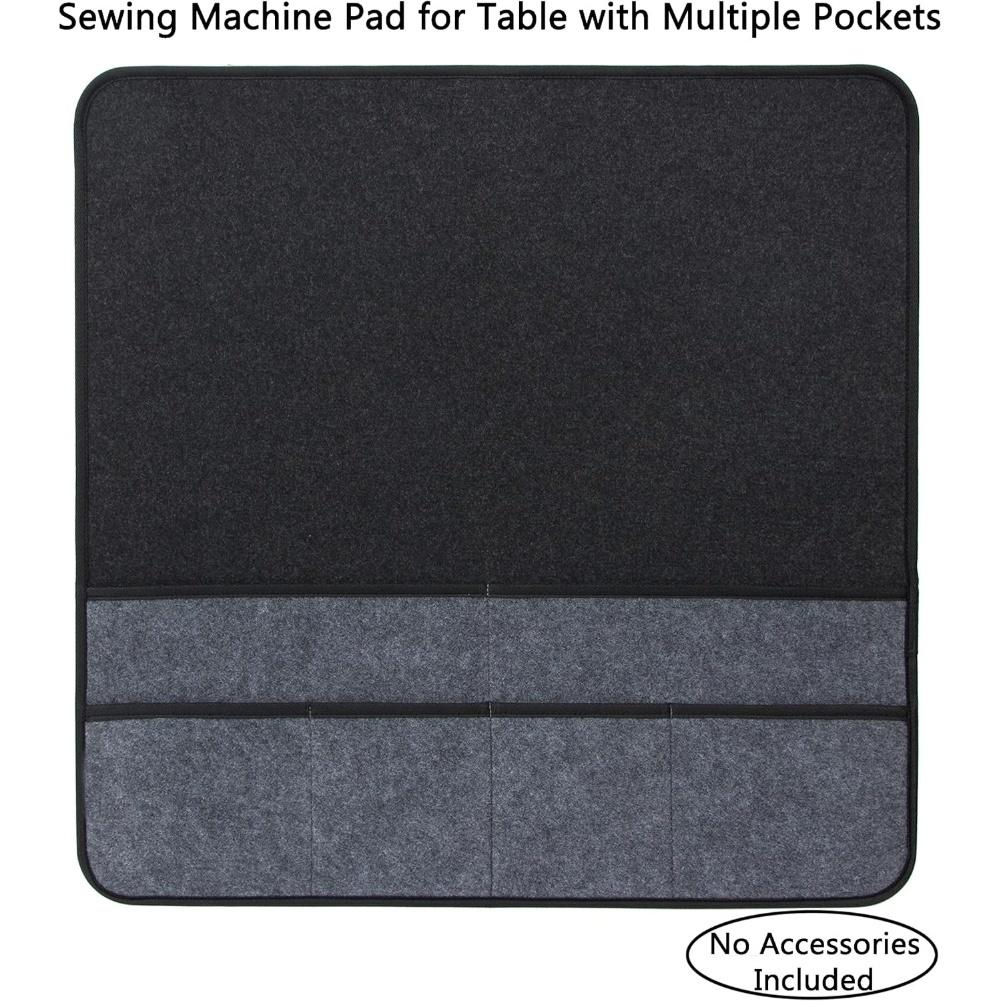 For Table Sewing Machine Pad Felt Foldable with Six Compartments Moistureproof Organizer for Sewing Accessories