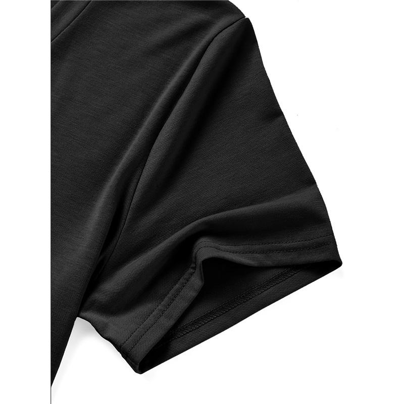 Европейская и американская мужская футболка с короткими рукавами и V-образным вырезом, однотонная, повседневная