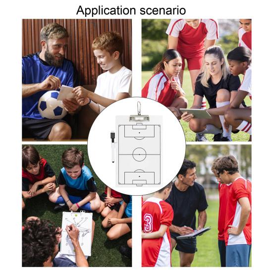 1 Набор Футбольная доска для тренера с маркером и держателем для маркера Профессиональная двухсторонняя для тренеров, футбольного арбитра