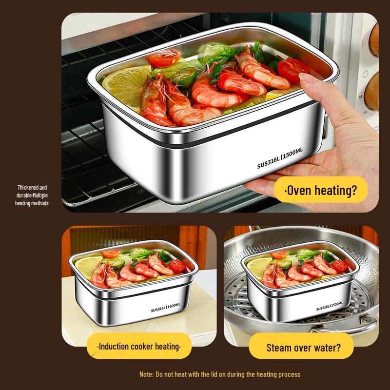 316 Stainless Steel Food Storage Container