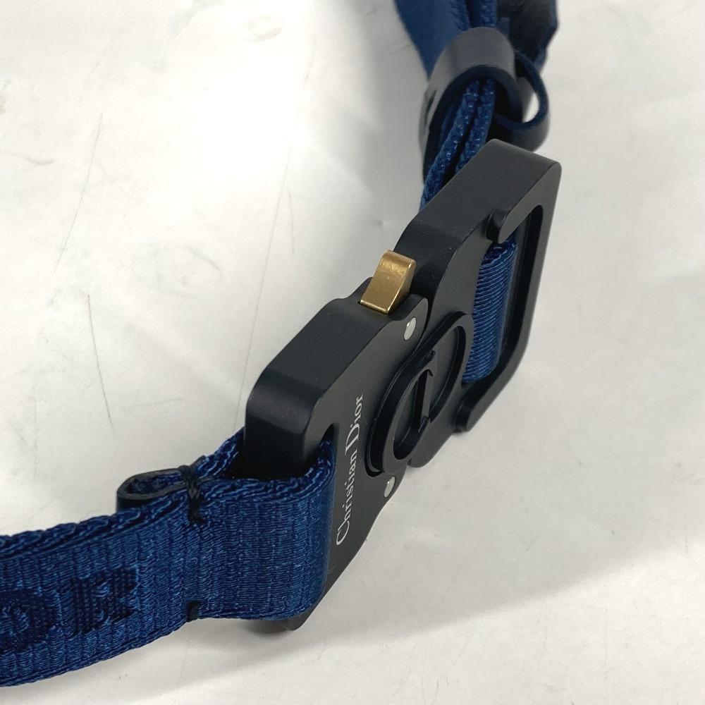 Dior Логотип Gacha Belt  ремень Холст Темно-синий