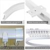 Ceiling Curtain Track Easy Installation Universal Curved Heavy-Duty Flexible Bendable Sliding Curtain Rail System Room Divider Kit