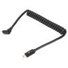 Retractable Coiled USB Type C to C Cable 3.3ft 40Gbps Supports 8K UHD Fast Charging USB 4.0 Data Syncing Wire for Laptop