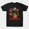 Мужская черная футболка с принтом Gremlins, печать на трансферной бумаге без вырезания, хлопковая футболка(1)