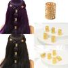 5pcs Dread Locks Hollow Out Hair Ring Hair Braiding Hair Braid Tubes Dreadlocks Beads Women
