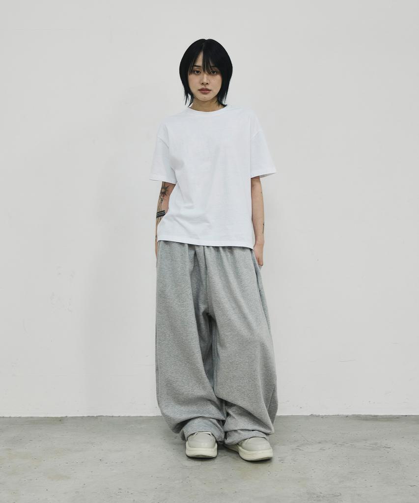 SCALLYWAG Summer Mega Wide Eyelet Training Pants [Grey]