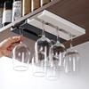 Punch-free Wine Glass Holder Goblet Hanging Rack Kitchen Hanging Glass Cup Rack Household Cupboard Classification Organizer