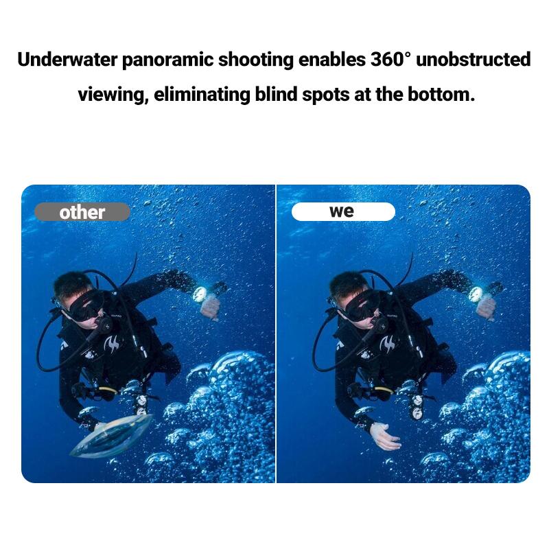 Невидимый аквабокс Pro для Insta360 X5, 50 м Полностью невидимый дизайн позволяет делать бесшовные 360-градусные подводные снимки Аксессуары