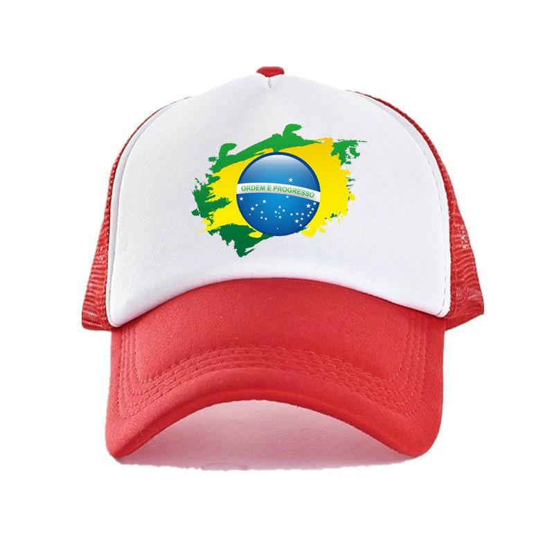 Men Women Football Brazil Team Snapback Cap 2018 Brazil Fan Soccer Sports Cap Yellow Green Brazil National Parrot Flag Hat YY456