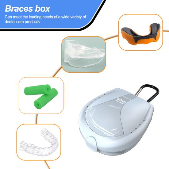 Коробка-держатель для спортивных кап для взрослых Бокс Тхэквондо Капа для рта Чехол для хранения Портативный Пылезащитный Пластиковый Футбольная капа Фитнес-капы