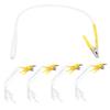 20pcs / bag Clip Electrode Lead Wires Cable for TENS Unit Physiotherapy Machine Yellow
