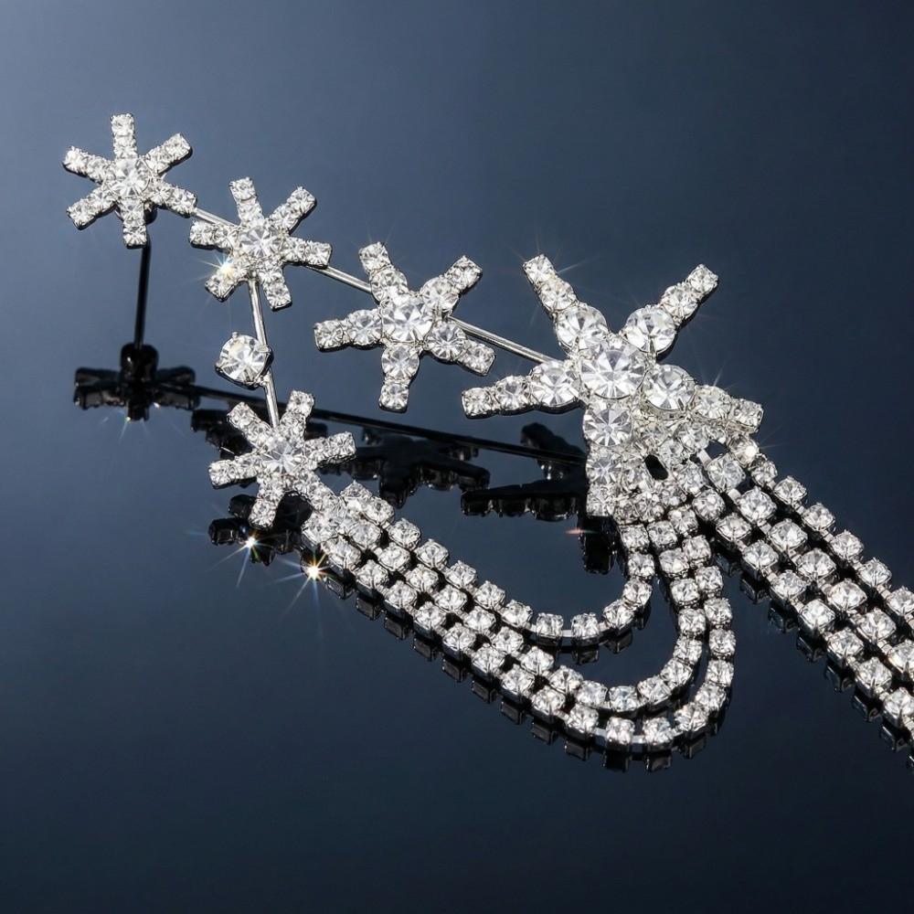 Light Luxury Star Tassel Brooch Clothes Accessories Light Luxury Broochs Gifts