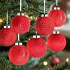 12pcs Velvet Christmas Balls Christamas Tree Pendant